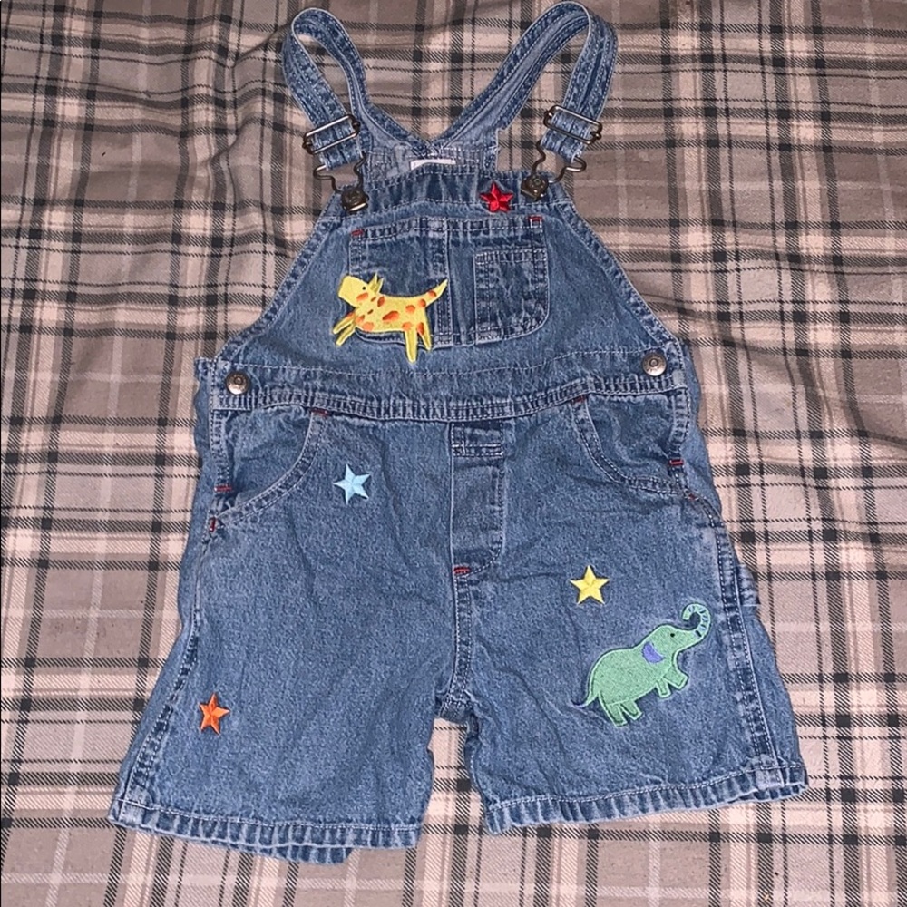Baby gap zoo overall shorts